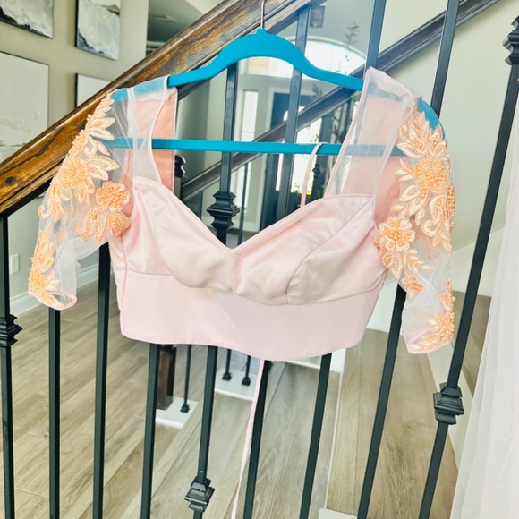 NEW Beautiful net reception saree  with saree jacket ( blouse) - Picture 15 of 16